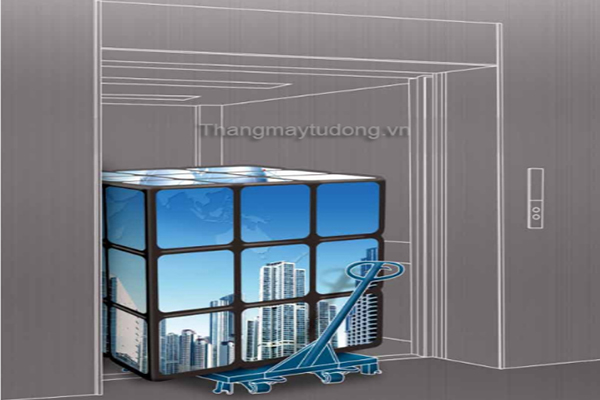 kích thước của thang máy tự động tải hàng